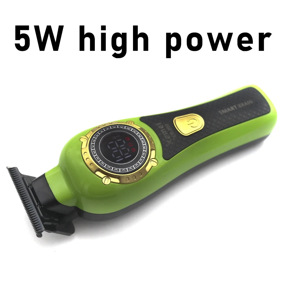 KM-999 Hair Trimmer for Men DLC T-Blade Zero Gapped LED Display Cordless USB Professional Hair Clipper Finishing Machine