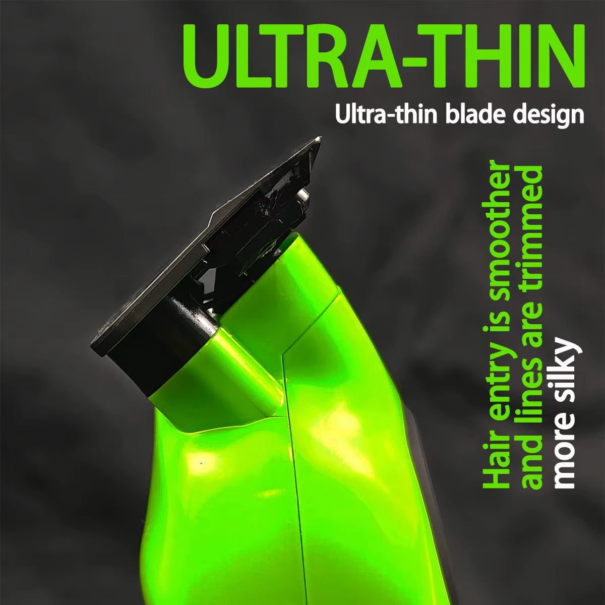 New 2025  FA1T Green Professional Hair Trimmer Barber Carving Gradient Finish Machine Electric Clipper with Charger Stand